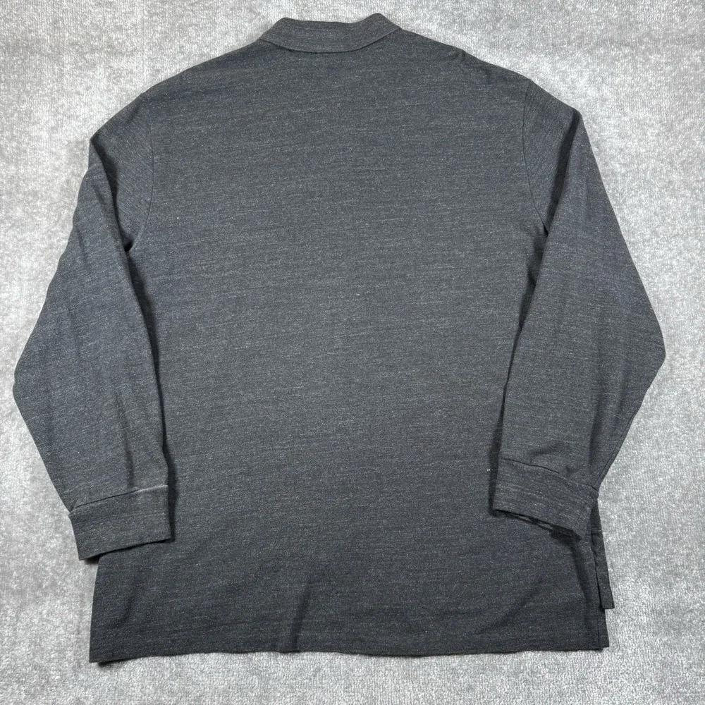 Polo Ralph Lauren Shirt Men's XXL Gray Long Sleeve Preppy Casual Cotton